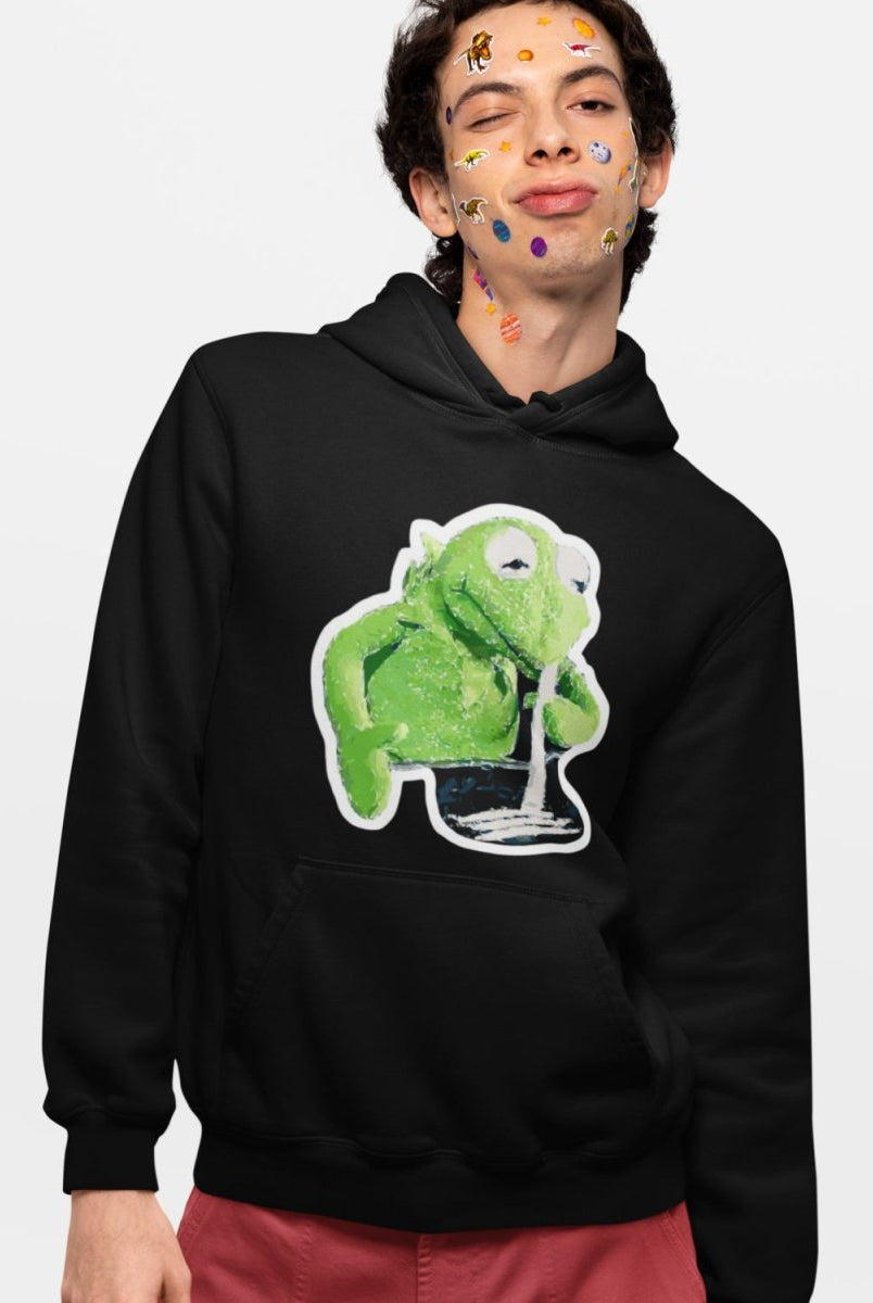 H114 - Hoodie - Snort Frog - Funny Outfits