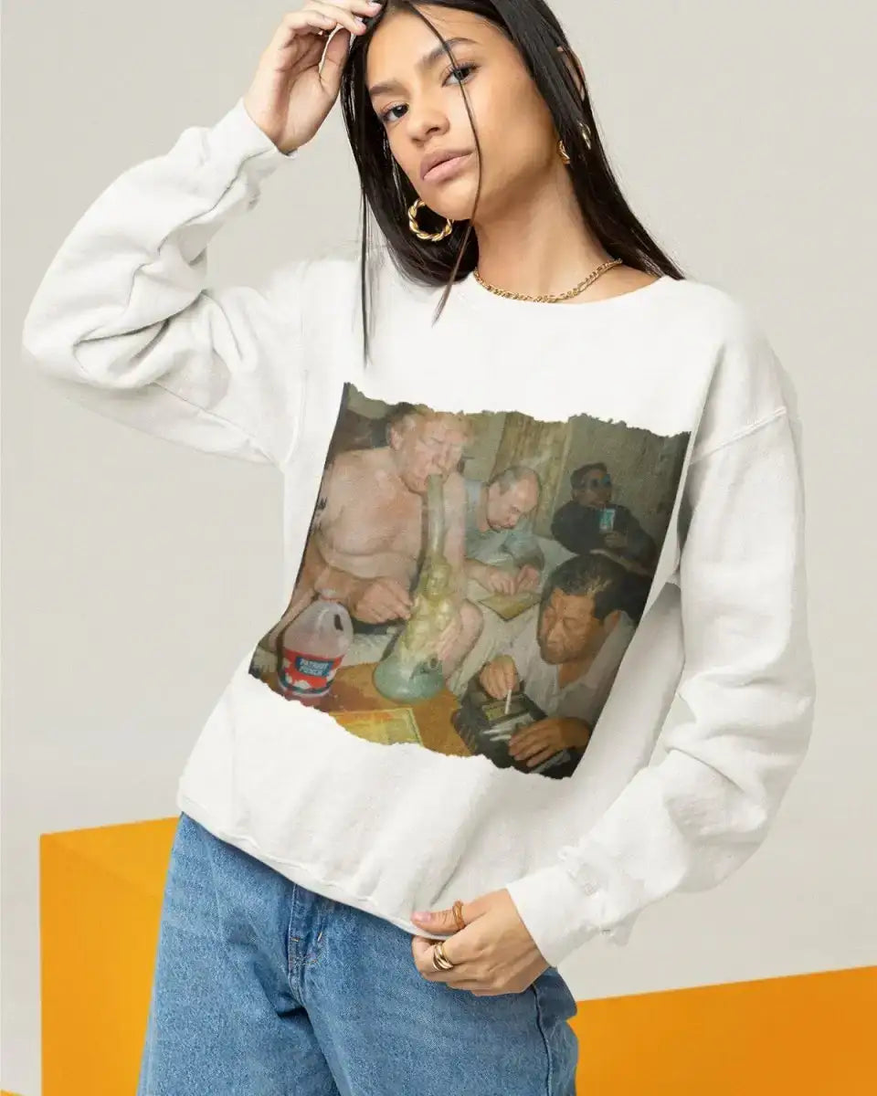 S303 - Sweatshirt - Putin, Kim & Trump - Funny Outfits