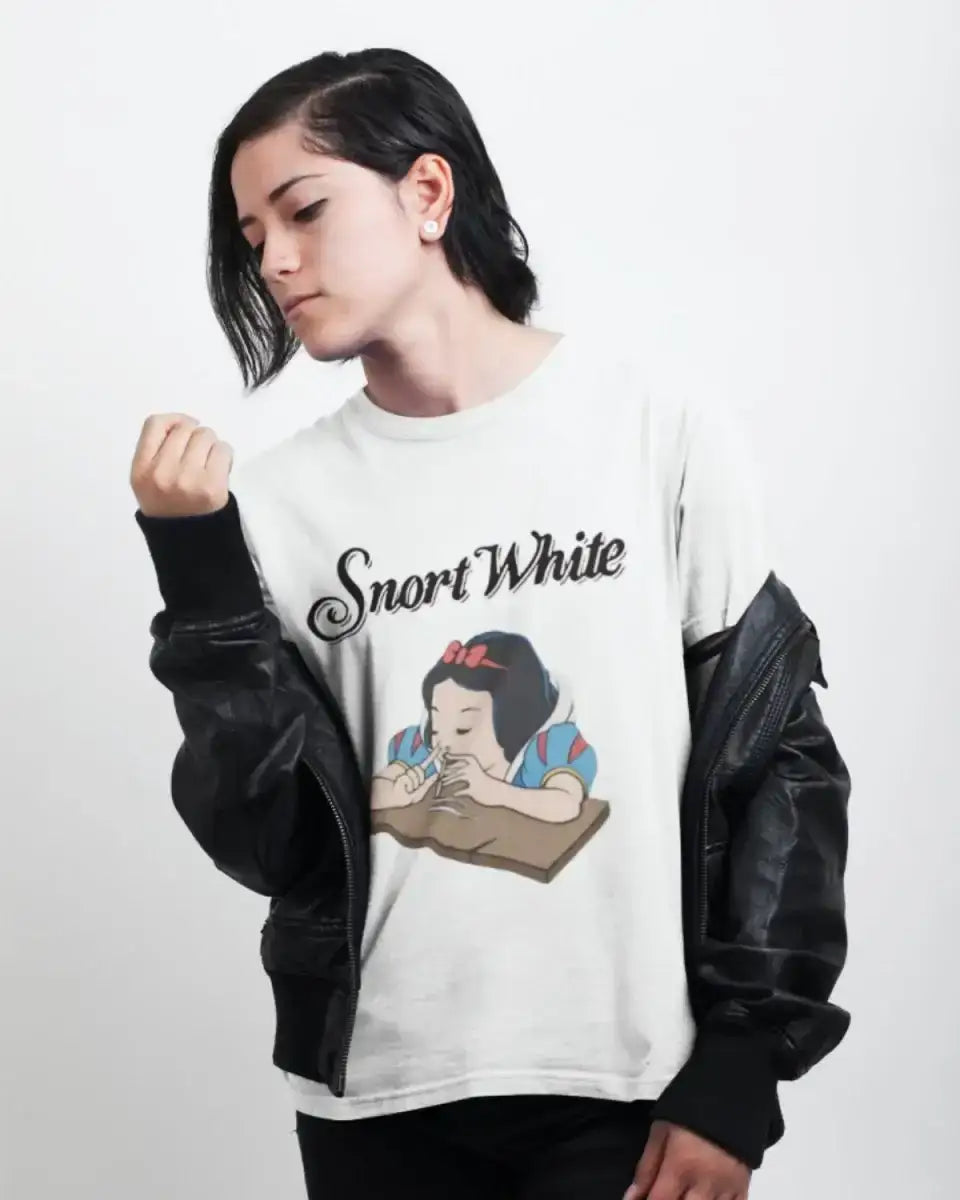 T115 - T-shirt - Snort White - Funny Outfits