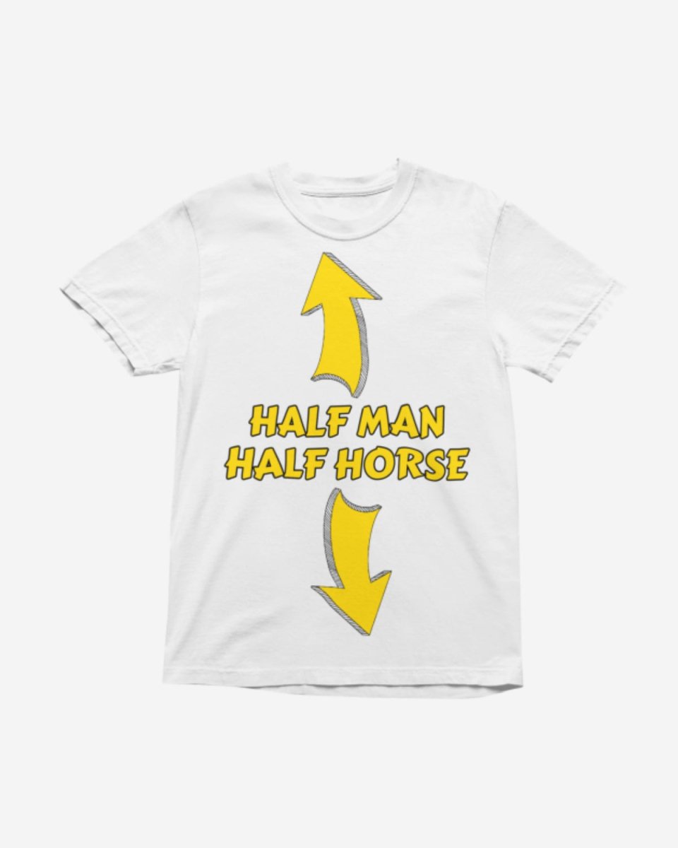 T214 - T-shirt - Half Man - Funny Outfits