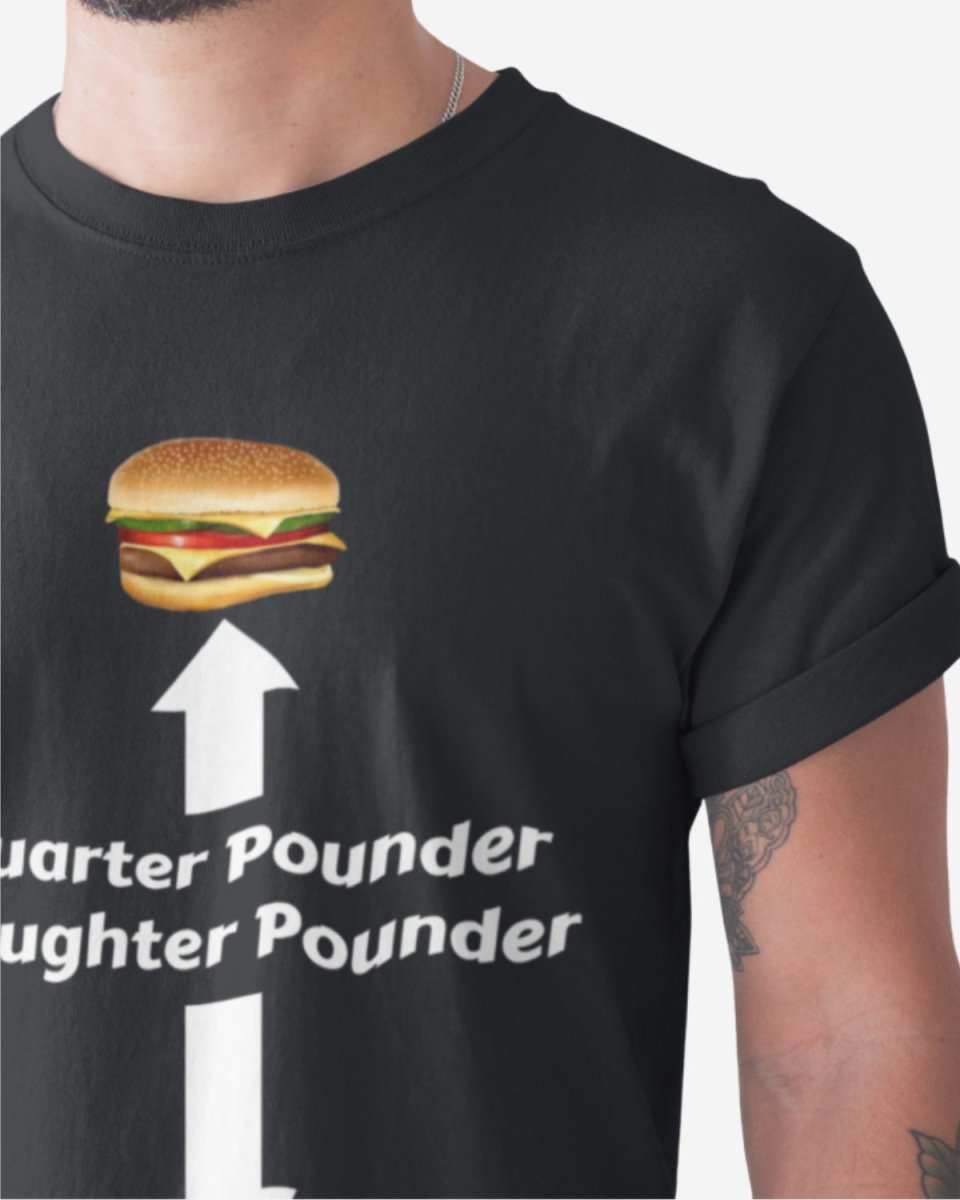 T215 - T-shirt - Quarter Pounder - Funny Outfits