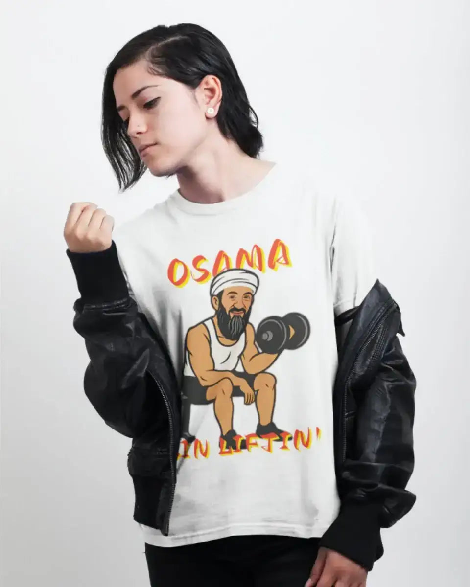 T312 - T-shirt - Osama Liftin' - Funny Outfits
