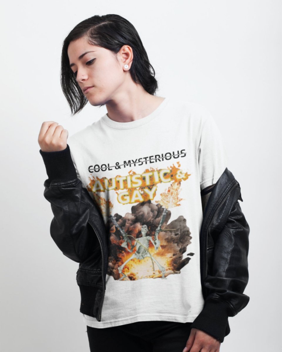 T410 - T-shirt - Autism & Gay - Funny Outfits