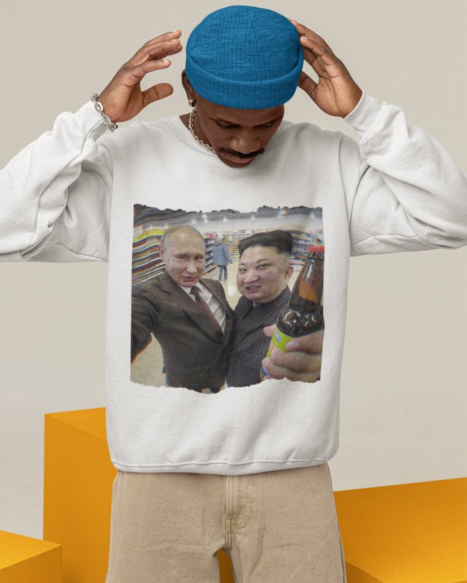 S304 - Sweatshirt - Putin & Kim Cheers - Funny Outfits