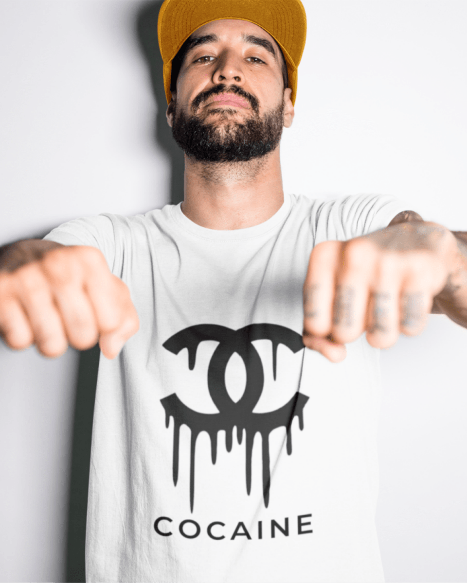 T108 - T-shirt - Cocaine - Funny Outfits