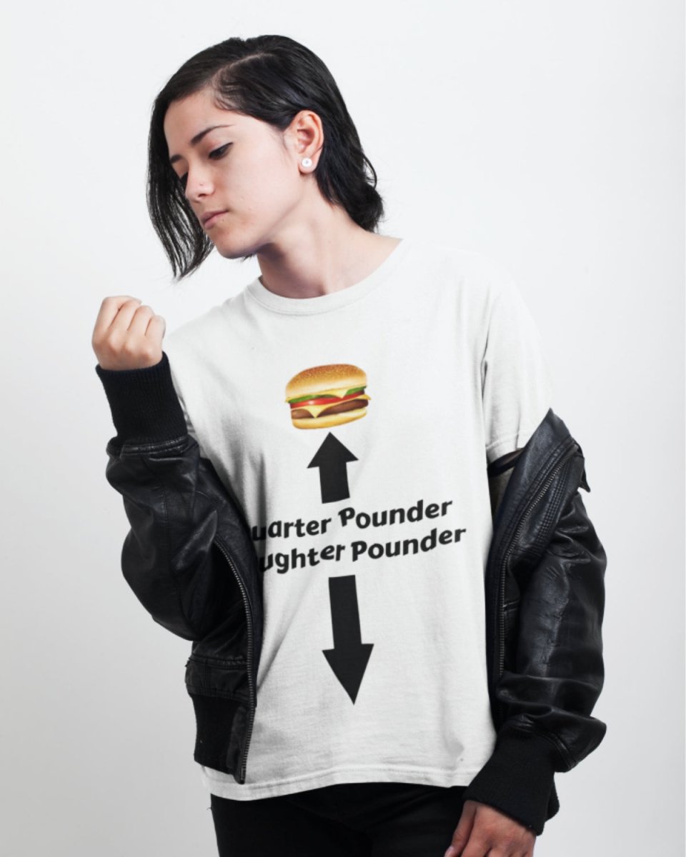 T215 - T-shirt - Quarter Pounder - Funny Outfits