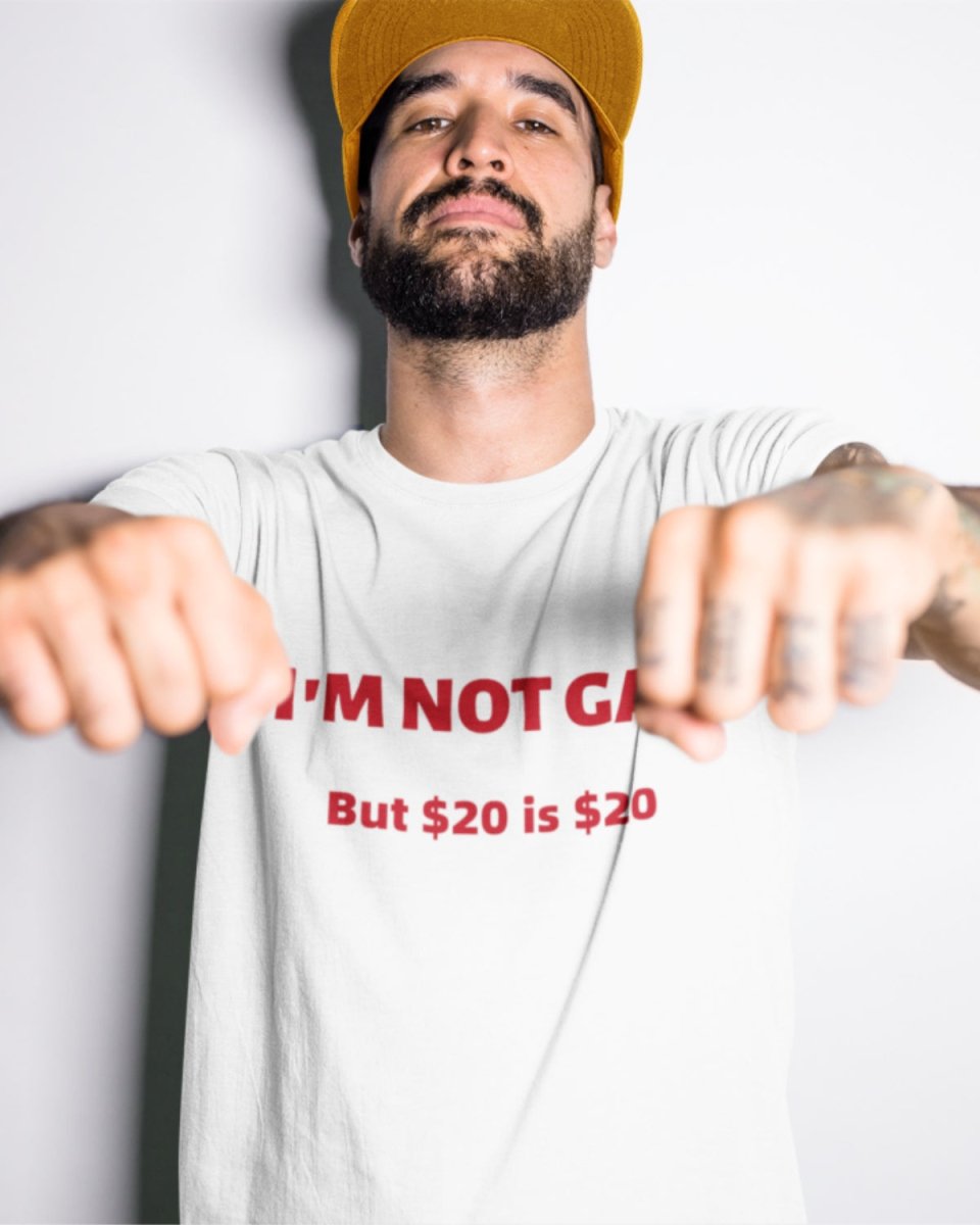 T218 - T-shirt - I'm Not Gay - Funny Outfits