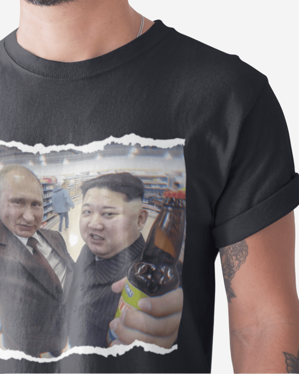 T304 - T-shirt - Putin & Kim Cheers - Funny Outfits