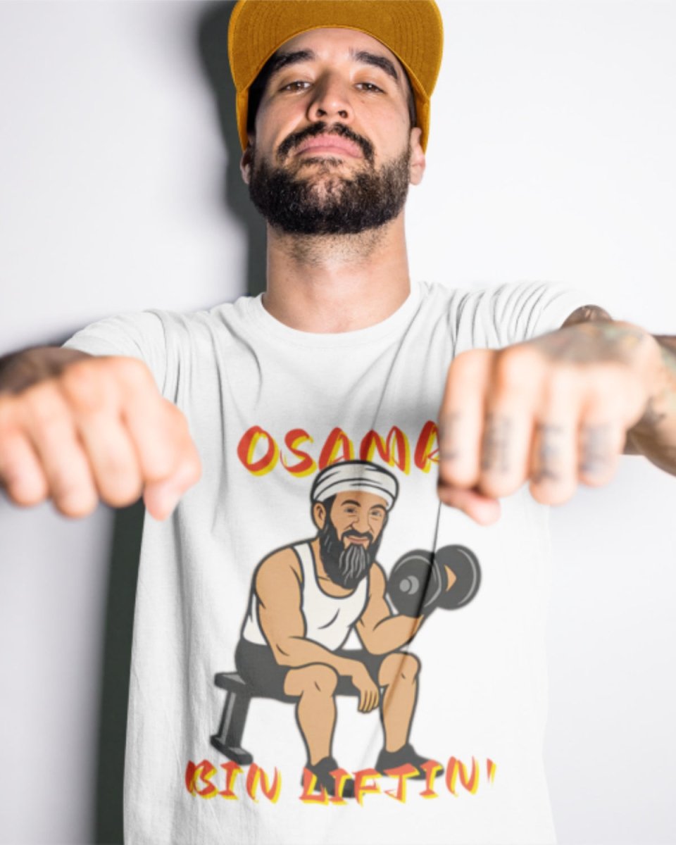 T312 - T-shirt - Osama Liftin' - Funny Outfits