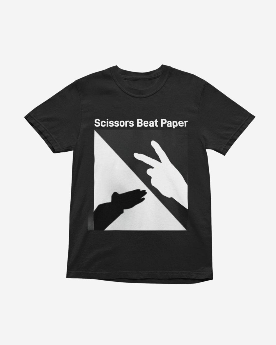 T322 - T-shirt - Scissors Beat Paper - Funny Outfits