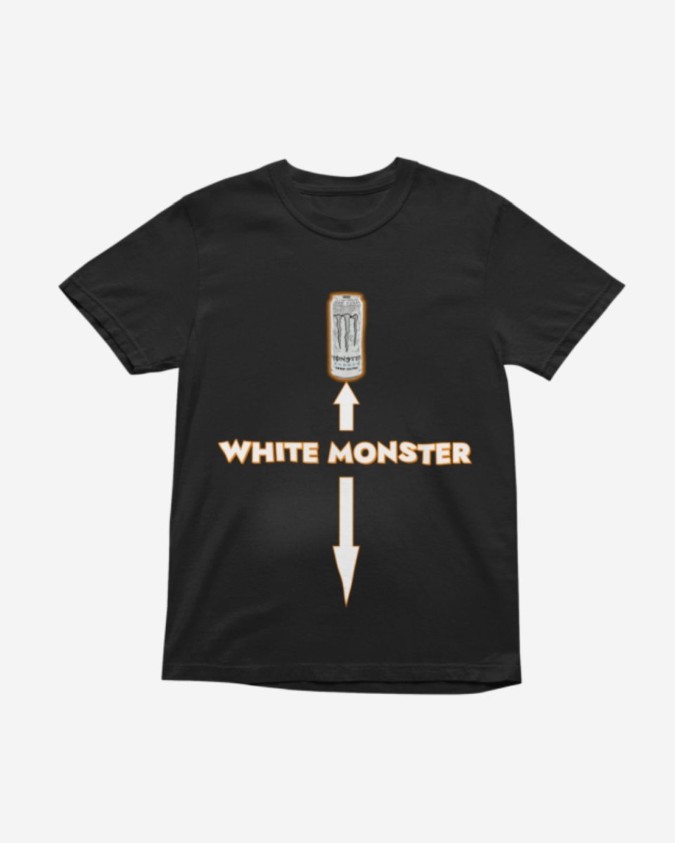 T404 - T-shirt - White Monster - Funny Outfits