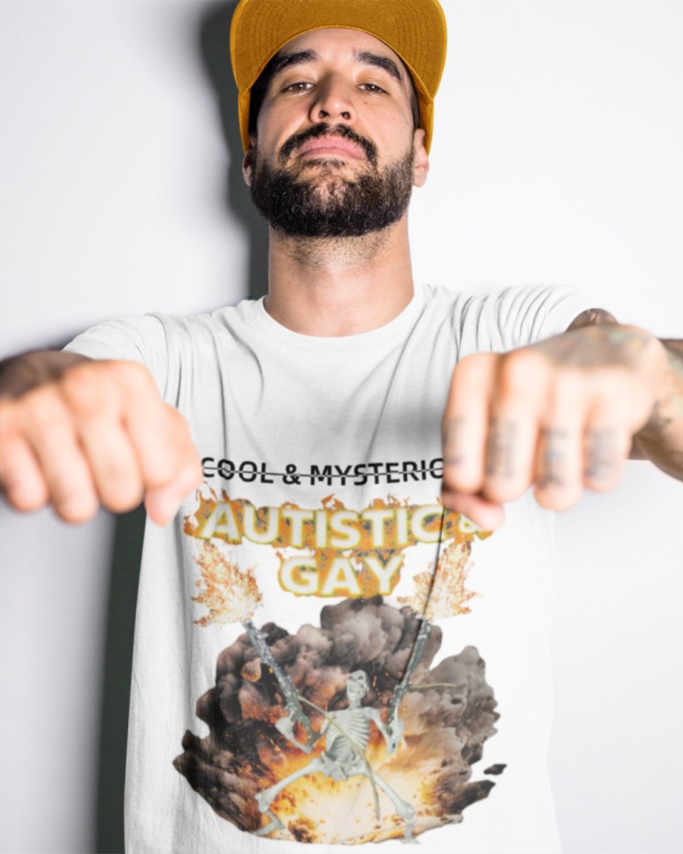 T410 - T-shirt - Autism & Gay - Funny Outfits