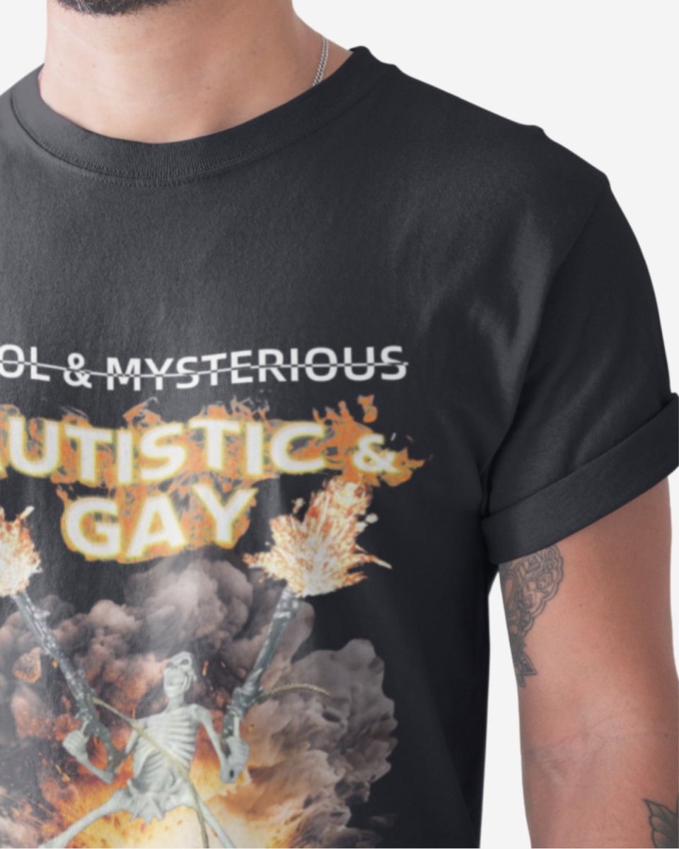 T410 - T-shirt - Autism & Gay - Funny Outfits