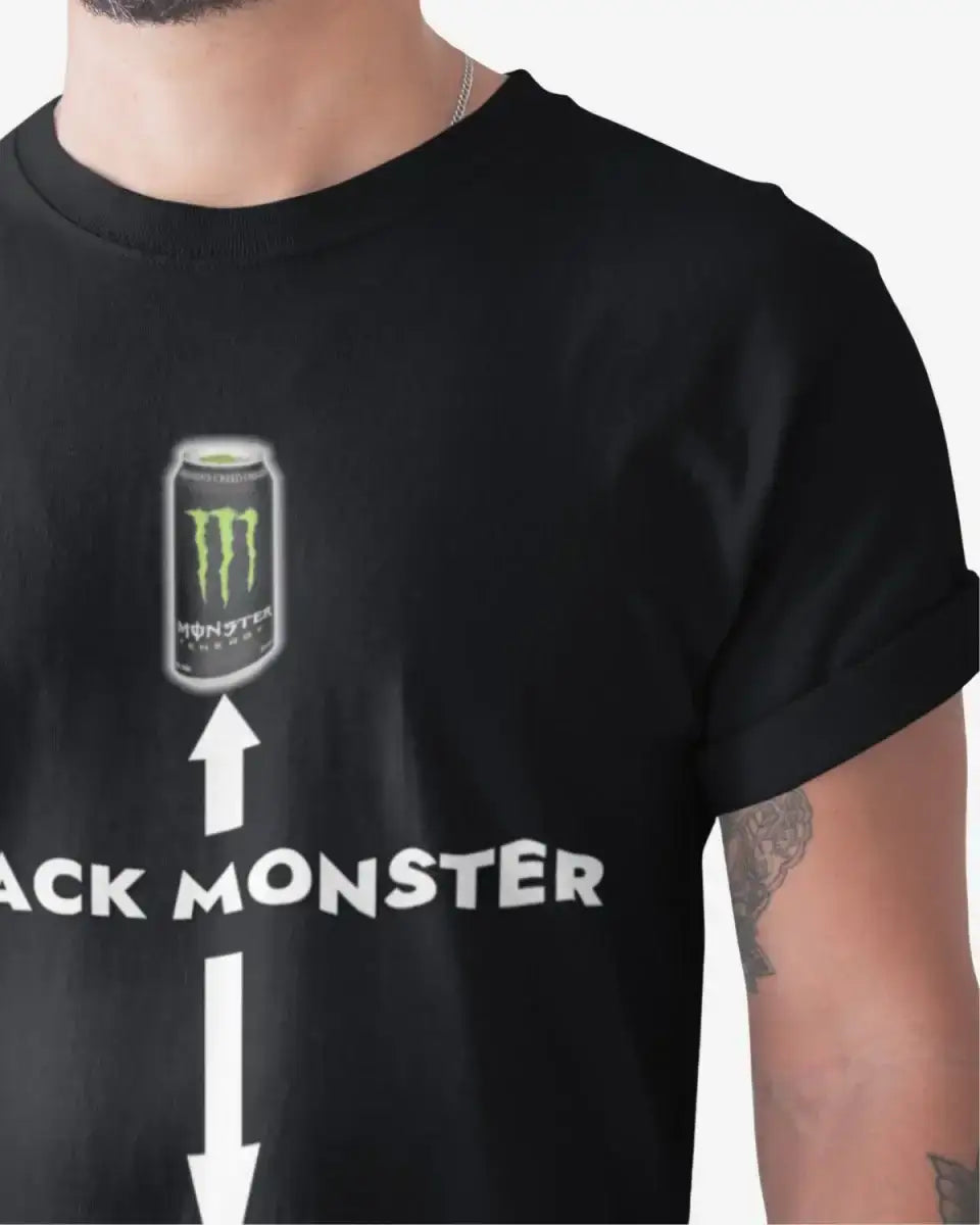 T438 - T-shirt - Black Monster - Funny Outfits